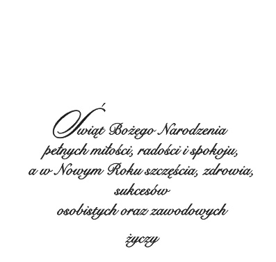 tekst kartkach świątecznych